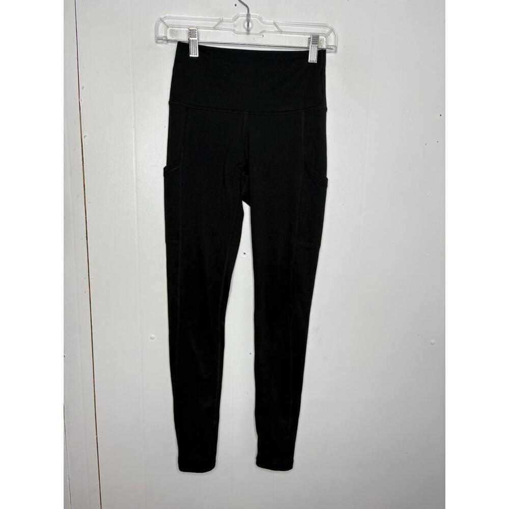 Aerie Leggings Womens Small Side Pockets Ankle Workout Pilates Yoga Casual
